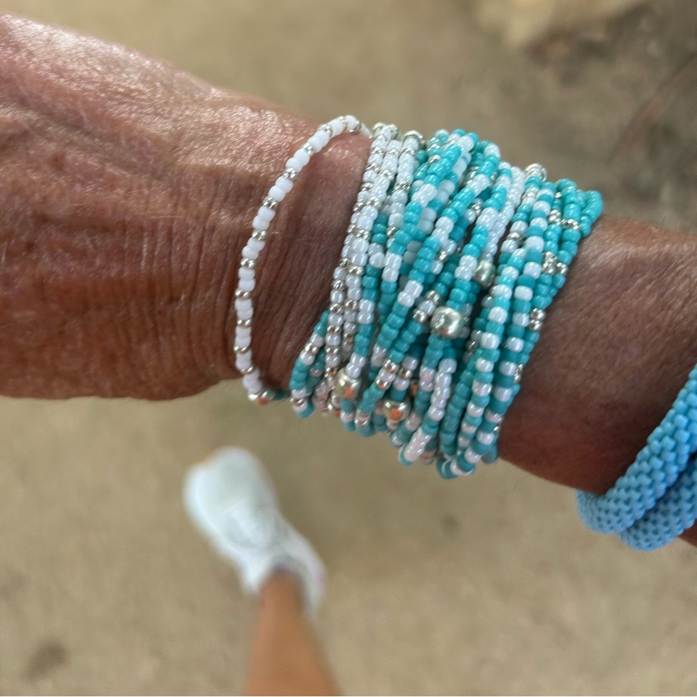 Handmade bracelet Czech crystal beads
